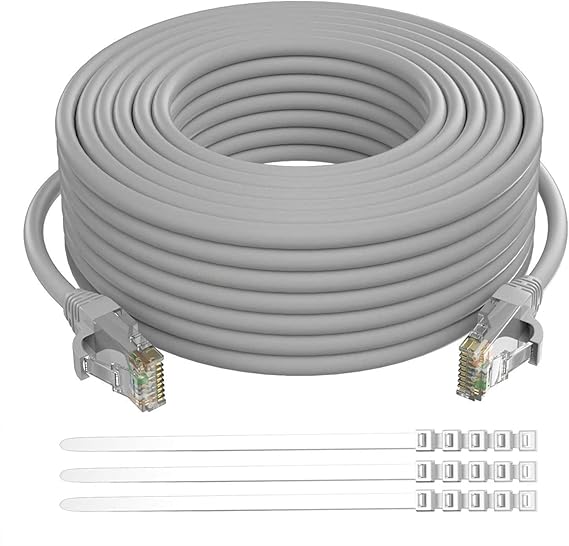 Adoreen Cable Cat 6 de 150 pies, color gris, cable