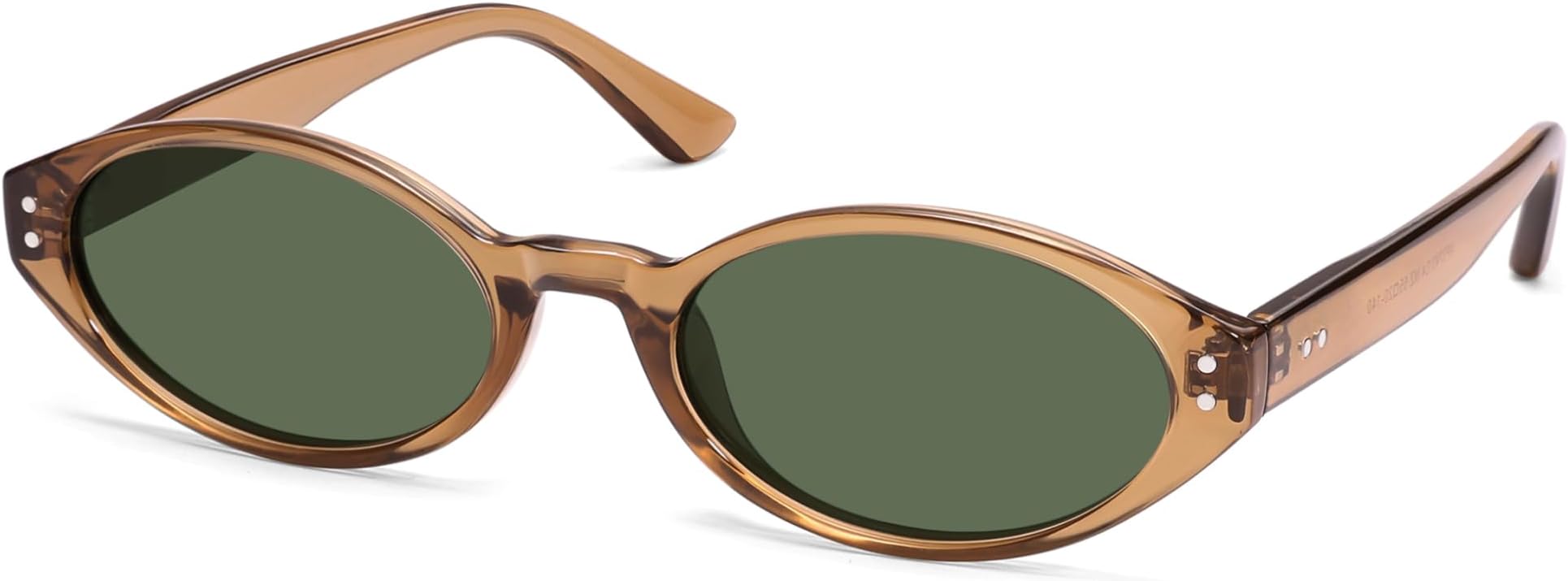 Retro Oval Polarized Sunglasses for Women Chic Cat Eye Trendy 90s Shades UV400 Protection AP3743