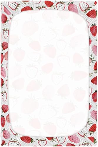 Miniatura 10 de Sábanas bajeras para cuna para niños y niñas, suaves, transpirables, cómodas, juego de sábanas de bebé de mariquita roja, sábanas para cuna estándar