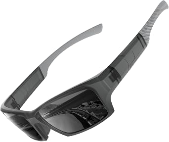 Polarized Sports Sunglasses for Men Women - Wrap Around Sun Glasses Fishing Cycling Running with UV Protection