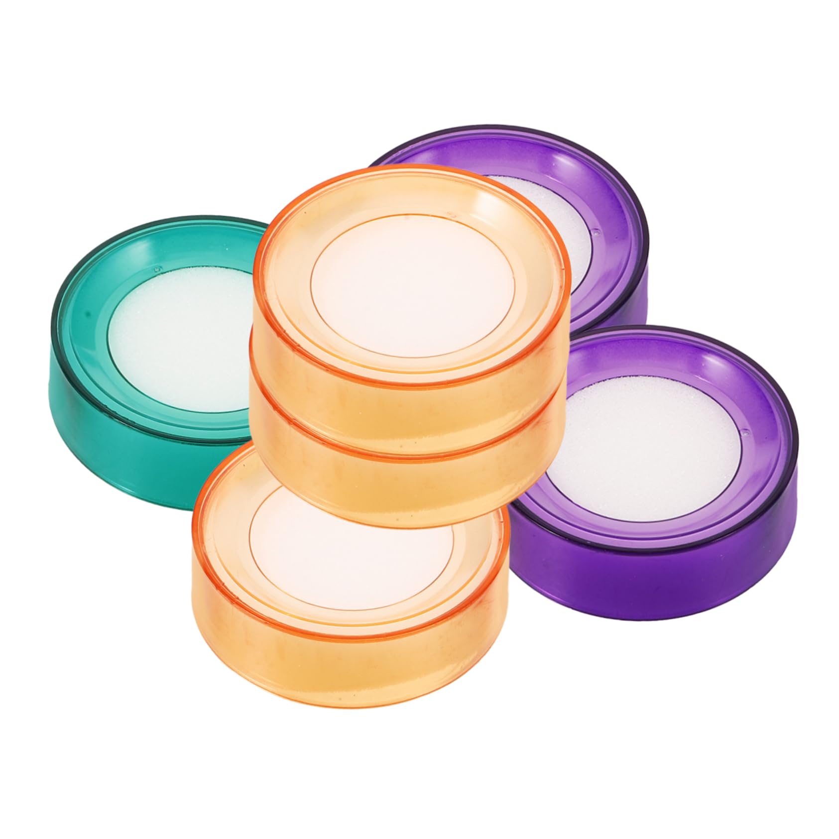 6pièces Lot de Éponges Humidifiantes pour Doigts Outil Doux Odeur pour Compter Papiers Et Billets Améliore Efficacité Au Travail