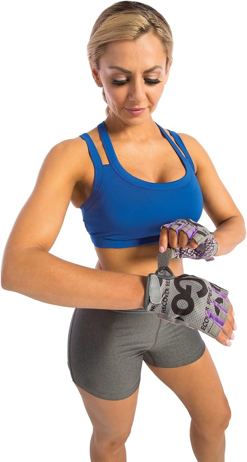 GoFit GoFit GF-WGTC-PPL Women's Pro Trainer Gloves