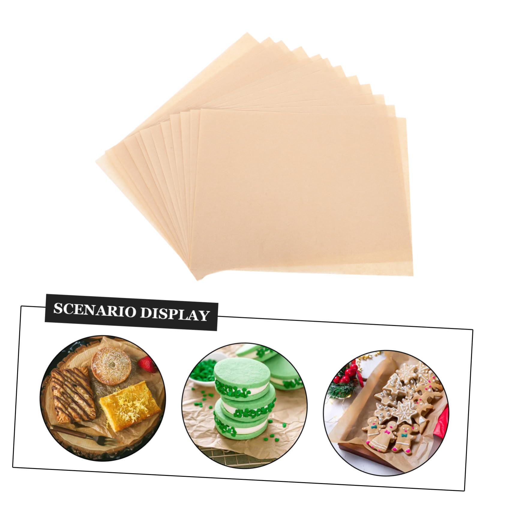 Carta da Forno Antiaderente Rettangolare 40x30 Cm, 100 Fogli