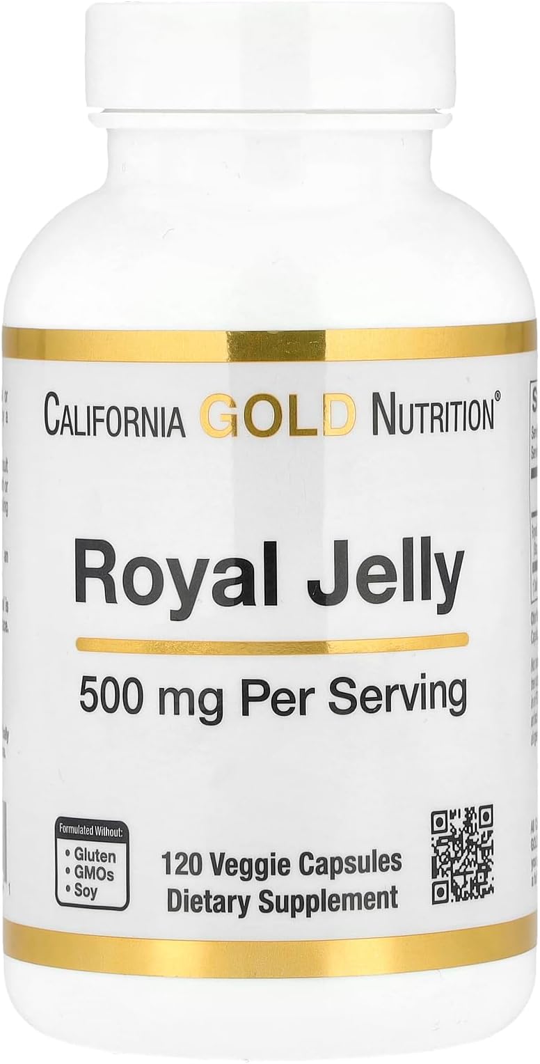 California Gold Nutrition, Royal Jelly, 500 mg, 120 Veggie Capsules