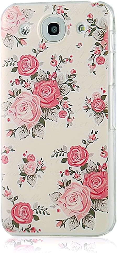 F240 Case - YOKIRIN F240 Fashion Style Colorful Painted Pink Flower PC Case Hard Cover for LG Optimus G Pro E980 F240k F240s F240l - Pink Flower