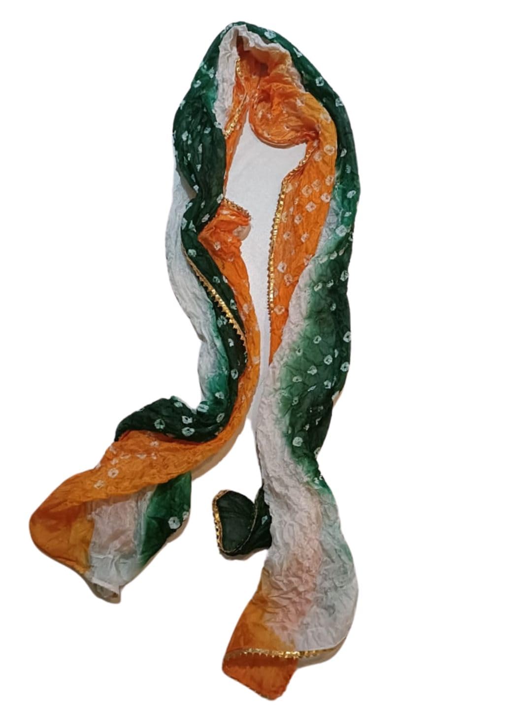DUPATTA BAZAAR Women s Multicolour Bandhini Stole.Size: 70 inches * 20 inches - Image 6 thumbnail