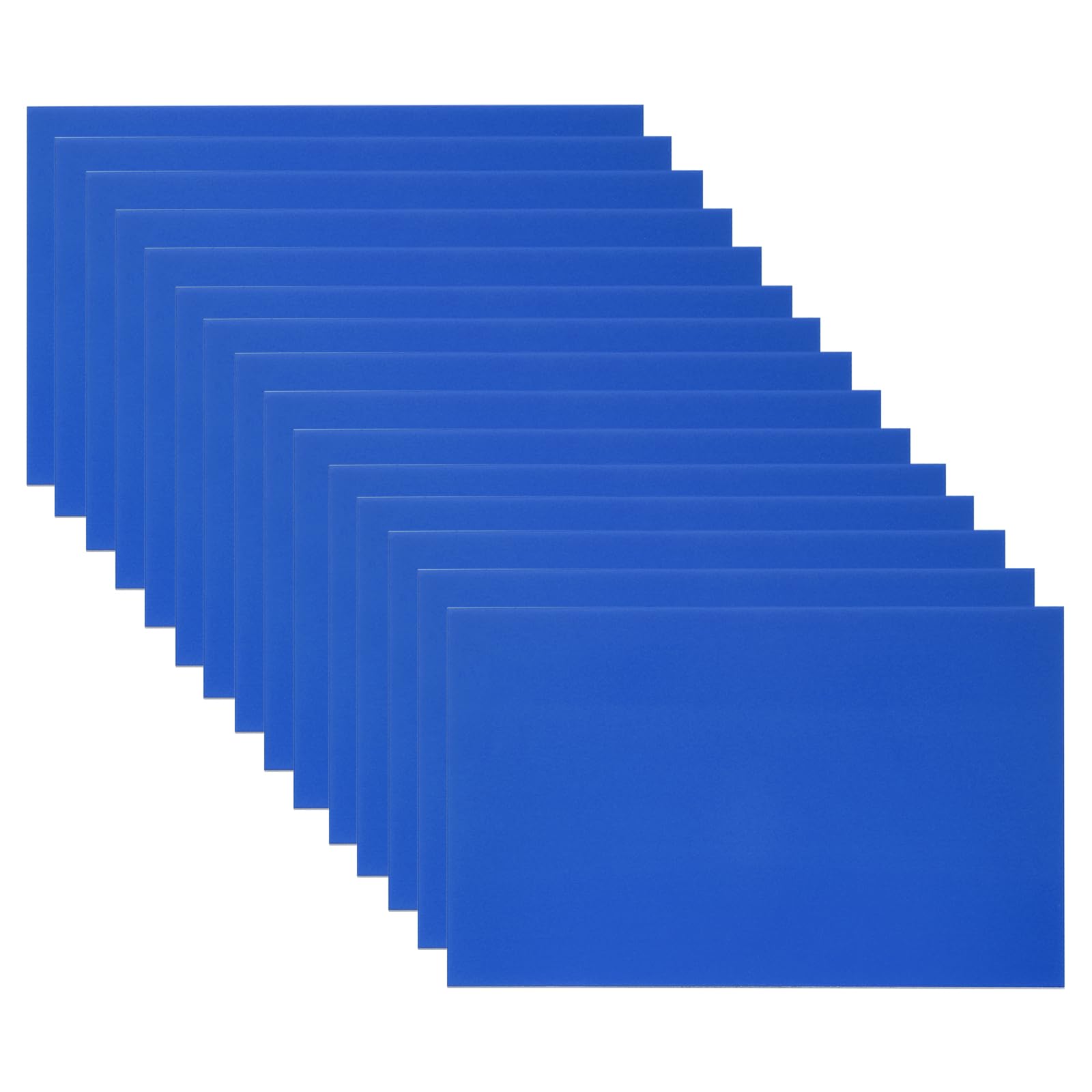 PATIKIL Lastra in Alluminio Anodizzato da 5x8 Pollici, 15pz Piastre Laser per Incisione 0,8MM Sottili Rettangolari per Creazioni Fai da Te Incisione Laser Casa, Blu
