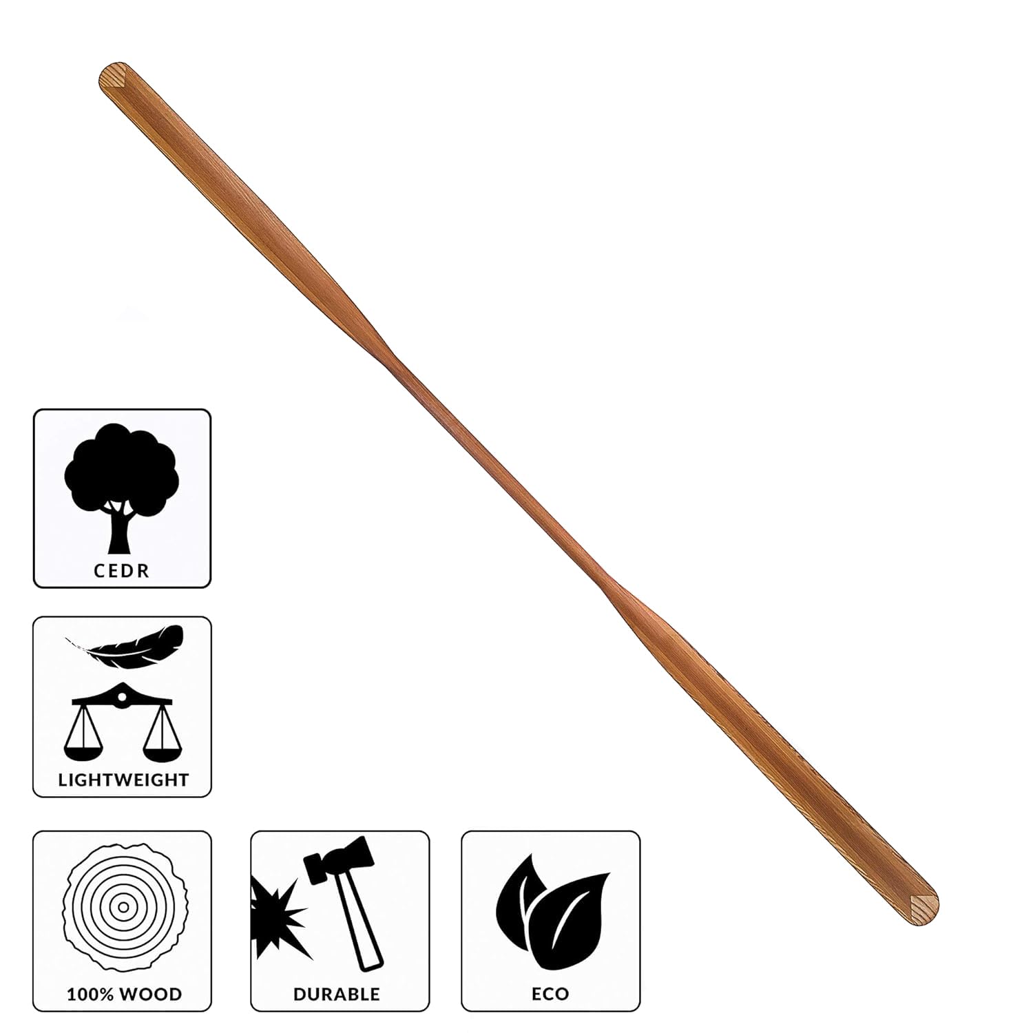 John Paddle let's rOAR www.johnpaddle.com Grönland - Pagaia Eskimo 215/218/220 cm, per cajak Marino, Molto Leggera, Circa 750-830 g in Cedro e Frassino, Tradizionale pagaia Groenlandia