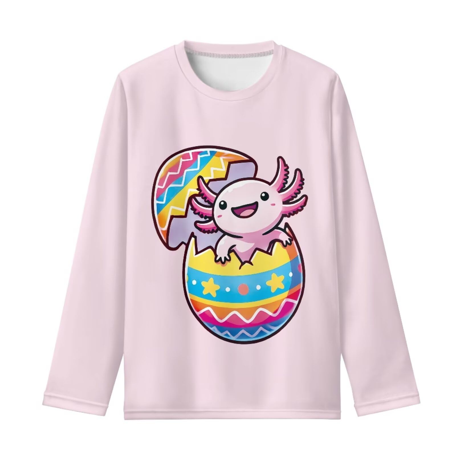 Girls Long Sleeve Shirt with Cute Graphic Casual Pullover Tops 3-16Y