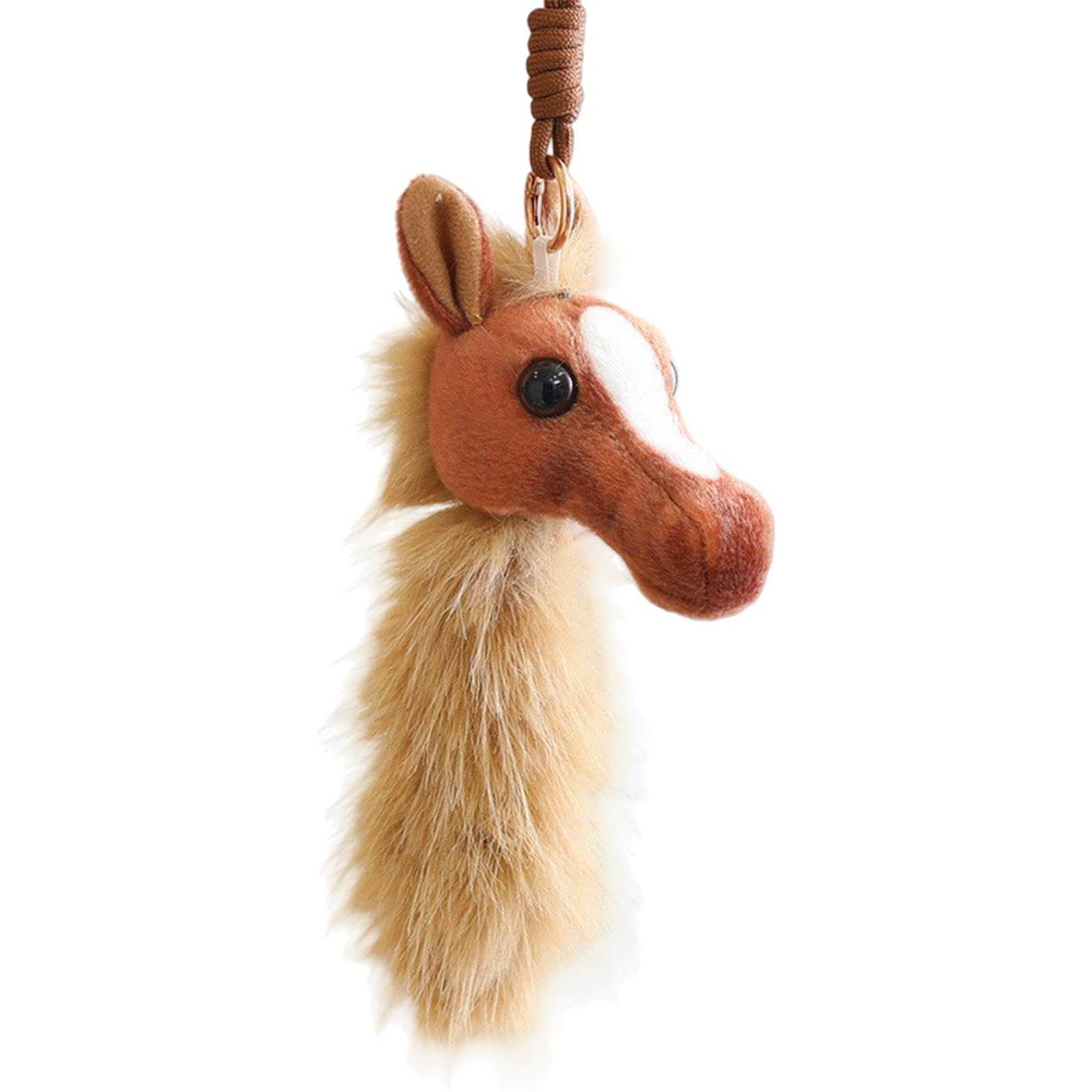 Tfaoys B Adorable Cartoon Horse Head Plush Pendant Holidays Irthdays Home Decoration Safe Materials Ornament Holiday Decoration
