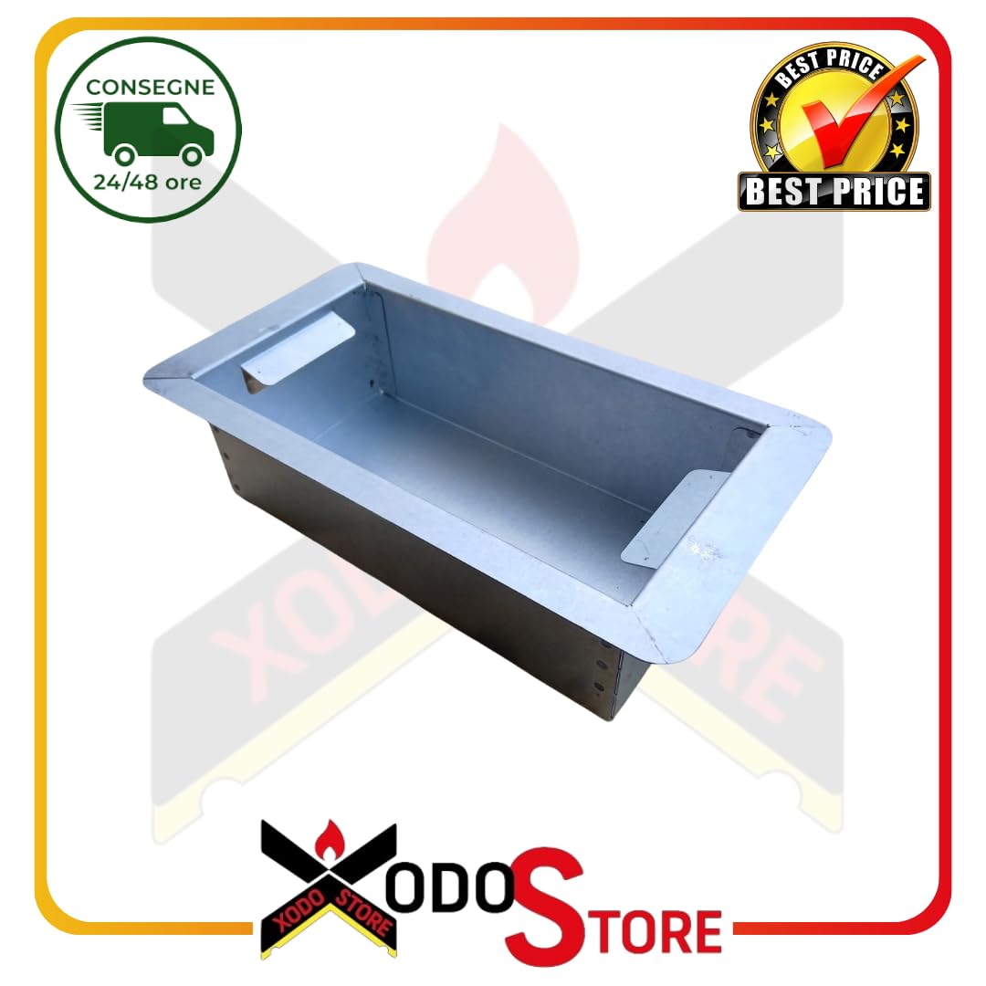 Cassetto Cenere 30×16 cm COMPATIBILE PALAZZETTI Cod. 165120010 in acciaio zincato 157x296x79 mm Per Stufe e Termocamini Ecomonoblocco, Monoblocco, Termopalex e Royal