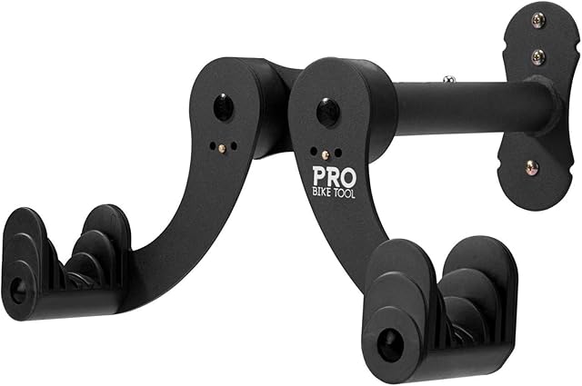 Bike Wall Mount - Horizontal Indoor Storage Rack for 1 Bicycle in Garage or Home - Cycling Hanger - Safe and Secure Holder, Hook for Bicycles - Hang Your Road, Mountain or Hybrid Bikes