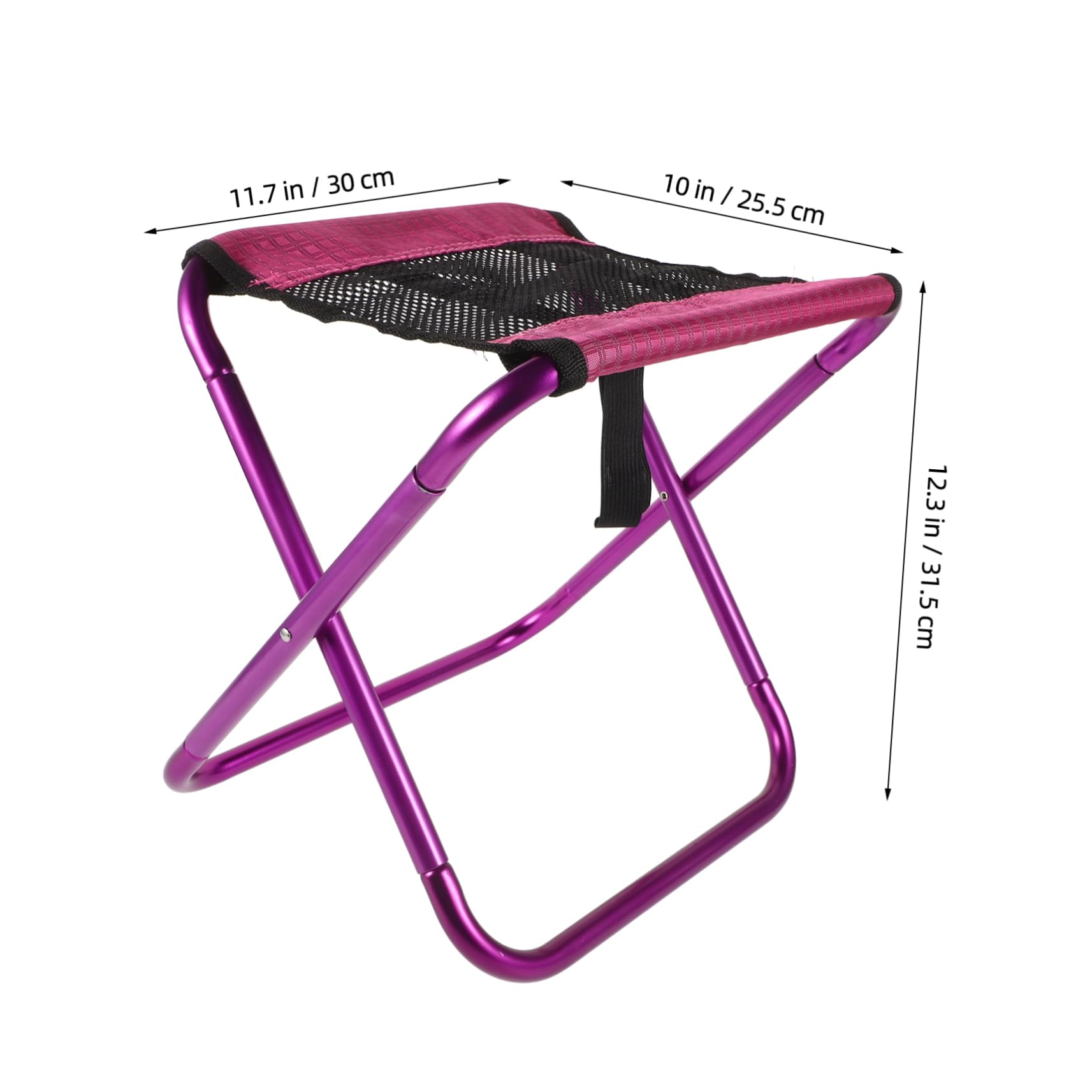 GALPADA Portable Folding Stool for Outdoor Camping Travel and Fishing Lightweight Oxford Sturdy Frame Compact Design for Easy Carrying and Storage