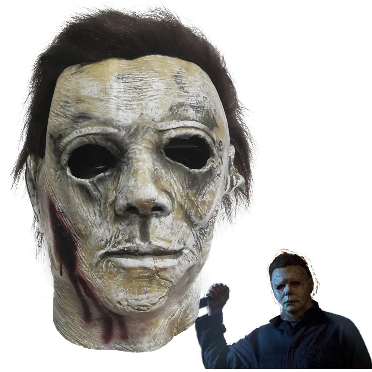 Buy Halloween 2021 Murderer Killer Michael Myers Latex s Cosplay Props