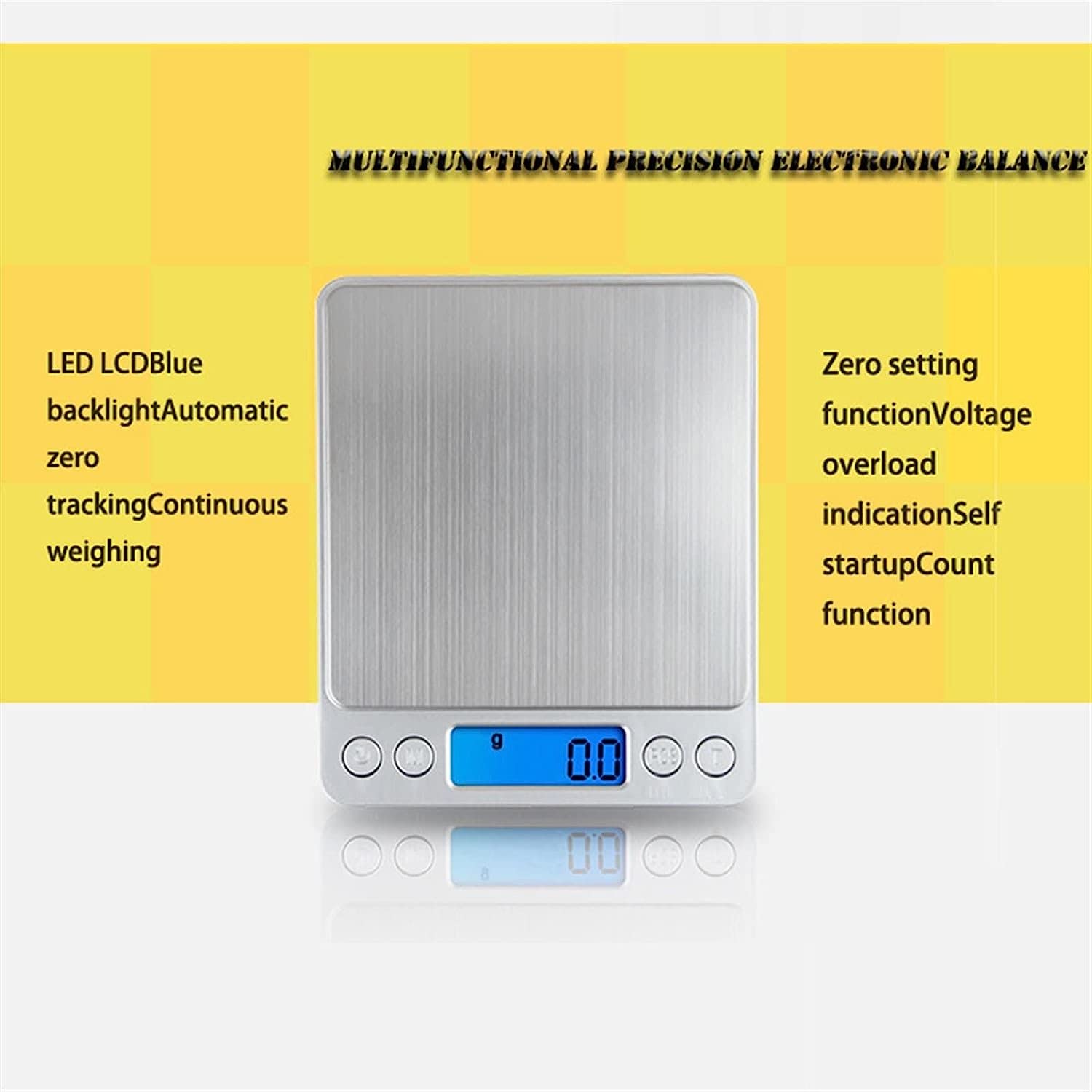 Küchenwaage, tragbar, LCD, elektronische Küchenwaage, Balance, Kochen, Messwerkzeuge, digital, Edelstahl, digitale Waage, Lebensmittelwaage, 0,01 g Waage