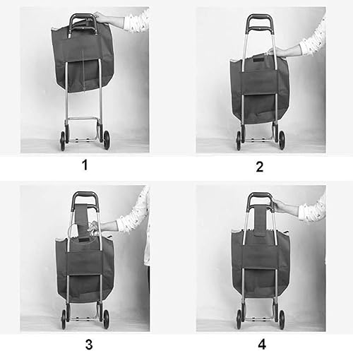 Miniatura 8 de Bolsa de repuesto para carrito de compras, bolsa de carrito para carrito de compras, bolsa de almacenamiento impermeable de tela Oxford, con