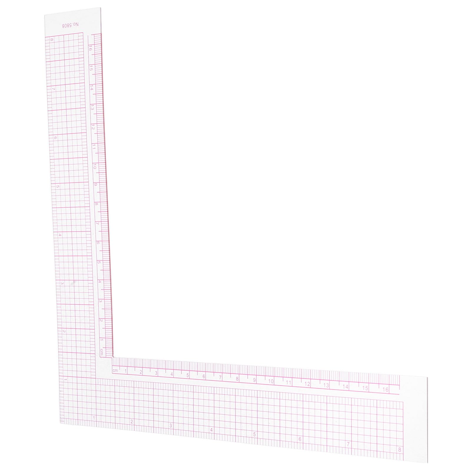 VILLCASE Professional L Square Ruler for Sewing and Quilting, Right Angle Garment Pattern Measuring Tool with Scale for Tailors and DIY Clothing Craft