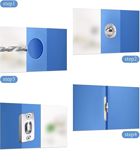 Miniatura 7 de Pestillo de bola de puerta, atrapadores de bola para puertas interiores, accesorios de captura de bola de puerta de armario de 1316 pulgadas x 1