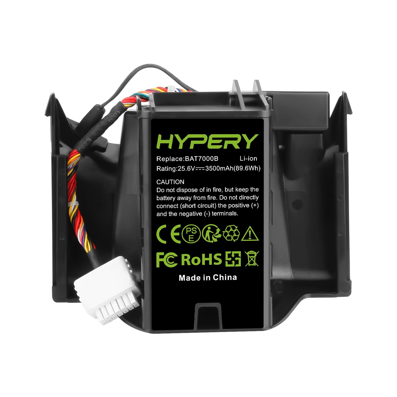 Batterie Li-ion de rechange 25,6 V 3500 mAh compatible avec Robomow Premium RC302, RC304, RC304u, RC306, RC308, RC308u, RC312, RC312u, remplace BAT7000B, MRK7005A