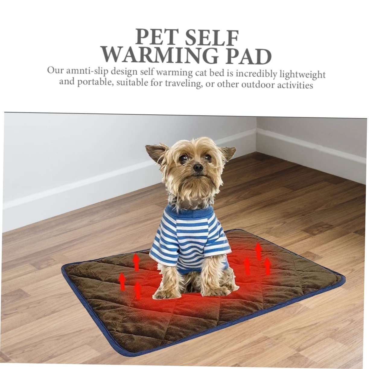 FOMIYES Tapis Chauffant pour Animaux de Compagnie Autochauffant Hiver