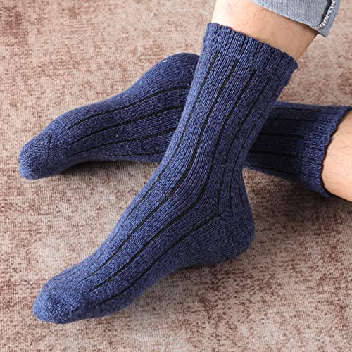 Image of Pleneal Wool Socks for Women - Womens Wool Socks Winter Warm Cozy Knit Sock for Women Men
