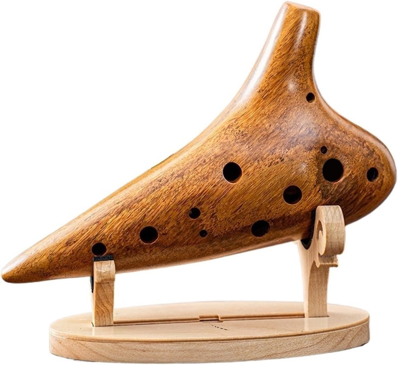 Ocarina Instrument ocarina professionnel en bois pour débutants, alto accordé en do et accordé en courant alternatif à 12 trous