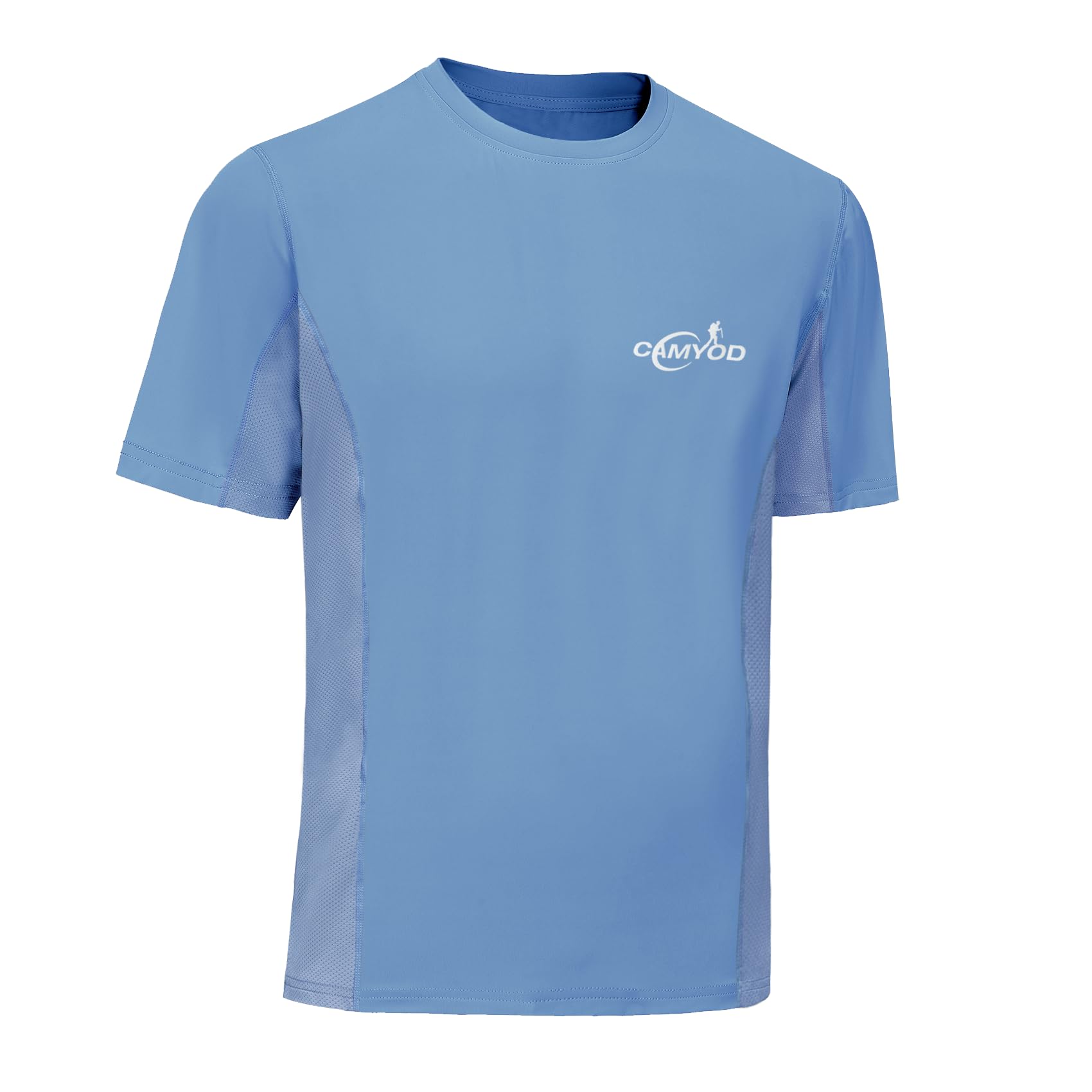 CAMYODMen Fishing T-Shirt Quick Dry UPF 50+ Sun Protection Shirts Summer Casual Shirts Lightweight Short Sleeve SPF Shirts