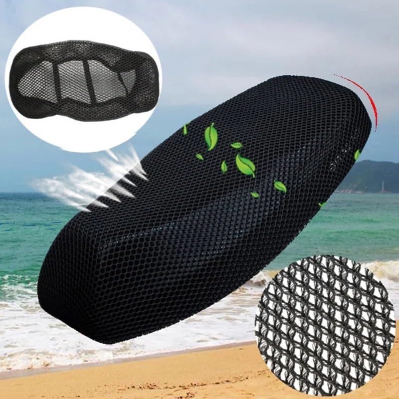 Mesh Bike Seat Cover Set - Breathable & Heat Insulating Saddle Covers For E-Bike & Bicycle (Front & Rear)