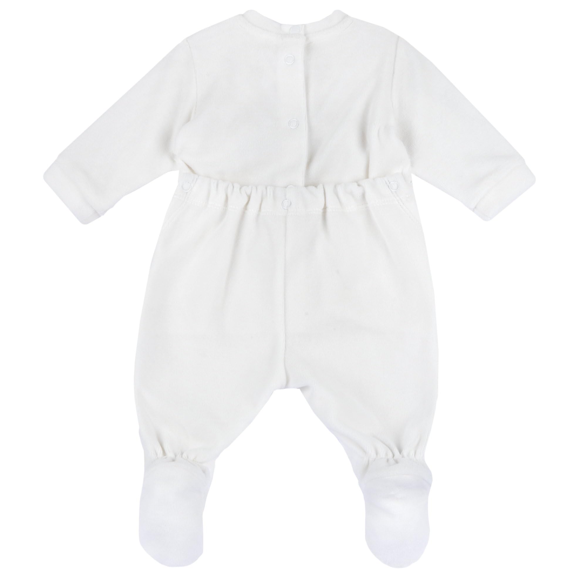 Chicco, Tutina Neonato, con Comoda Apertura sulla Schiena e a Patello con Bottoncini, in Calda e Morbida Ciniglia, Lavabile in Lavatrice, Abbigliamento Neonato 0-24 Mesi, Idea Regalo Nascita