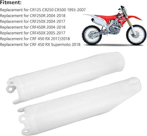Miniatura 6 de 2 piezas de cubierta de tubo de horquilla delantera protector protector de horquilla para Cr125 Cr250 Cr500 Crf250R Crf450X