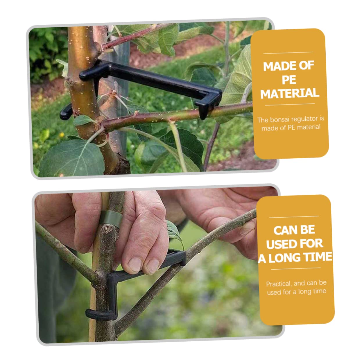 UPKOCH 4 Set Clip per Piante Regolabili PE Strumenti Allenamento per Rami Bonsai E Piante Rampicanti per Indoor E Outdoor 10 Pezzi*4