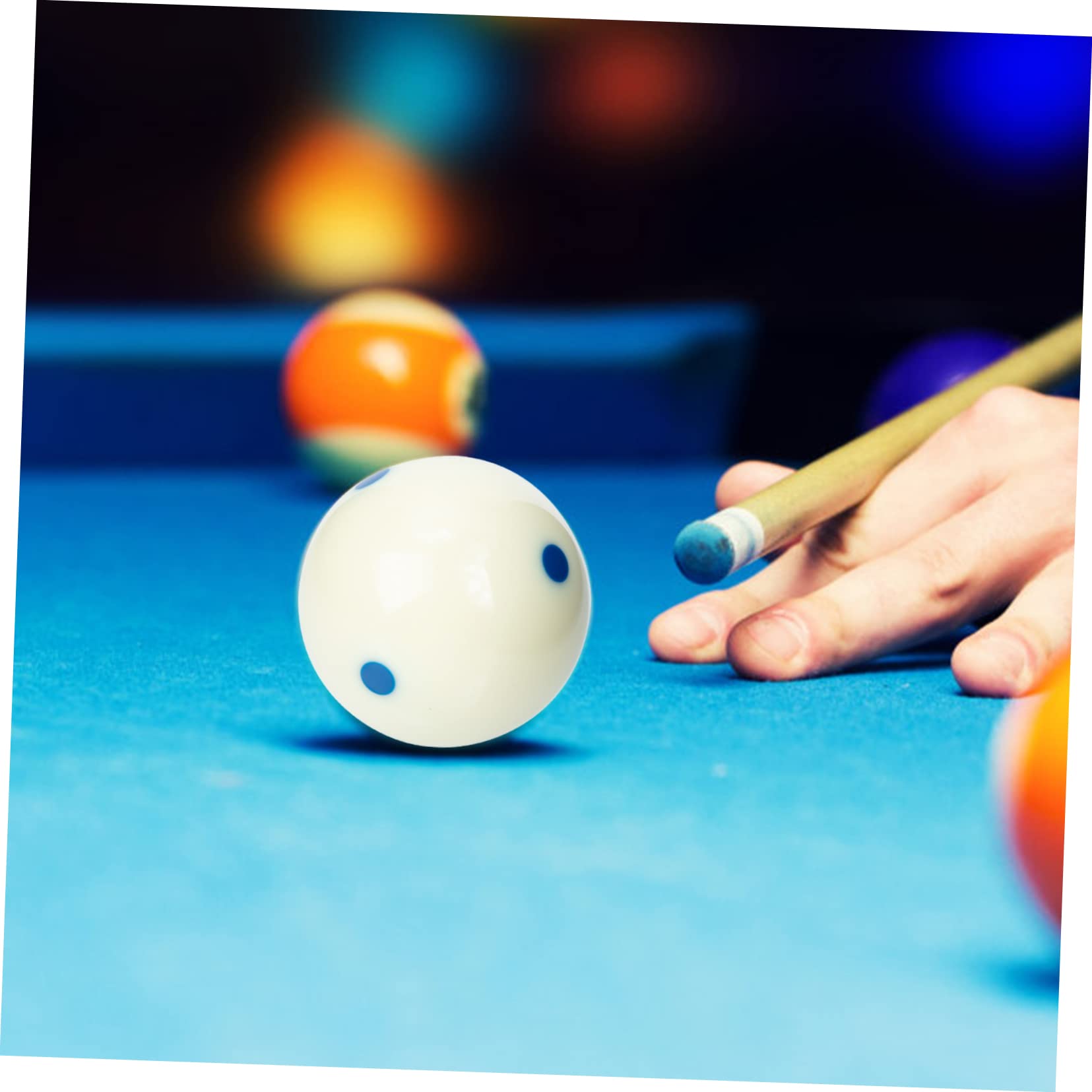 POPETPOP Cue Ball Billiards Ball 5.72cm Made of Resin for Practice Game Rooms Bars Sports Matches