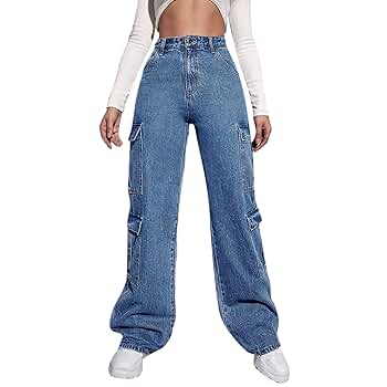 Baggy Jeans for Women Y2K High Waist Goth Trousers Boy