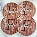 Personalized Coasters for Drinks Custom Coaster Set of 4 6 8 10 Monogrammed Initial Name Wedding Gift for Couple Handmade by The Painted Pug (Dark Brown)