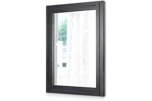 AAZZKANG Black Mirrors for Wall Rectangle Shape, Black Décor Frame, Decorative Wall...