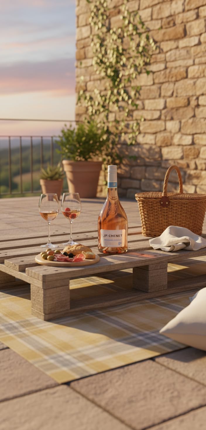 JP Chenet - Free Vin rosé sans alcool - Sans arômes ajoutés, goût authentique - Origine : France (6 x 0.75 L)