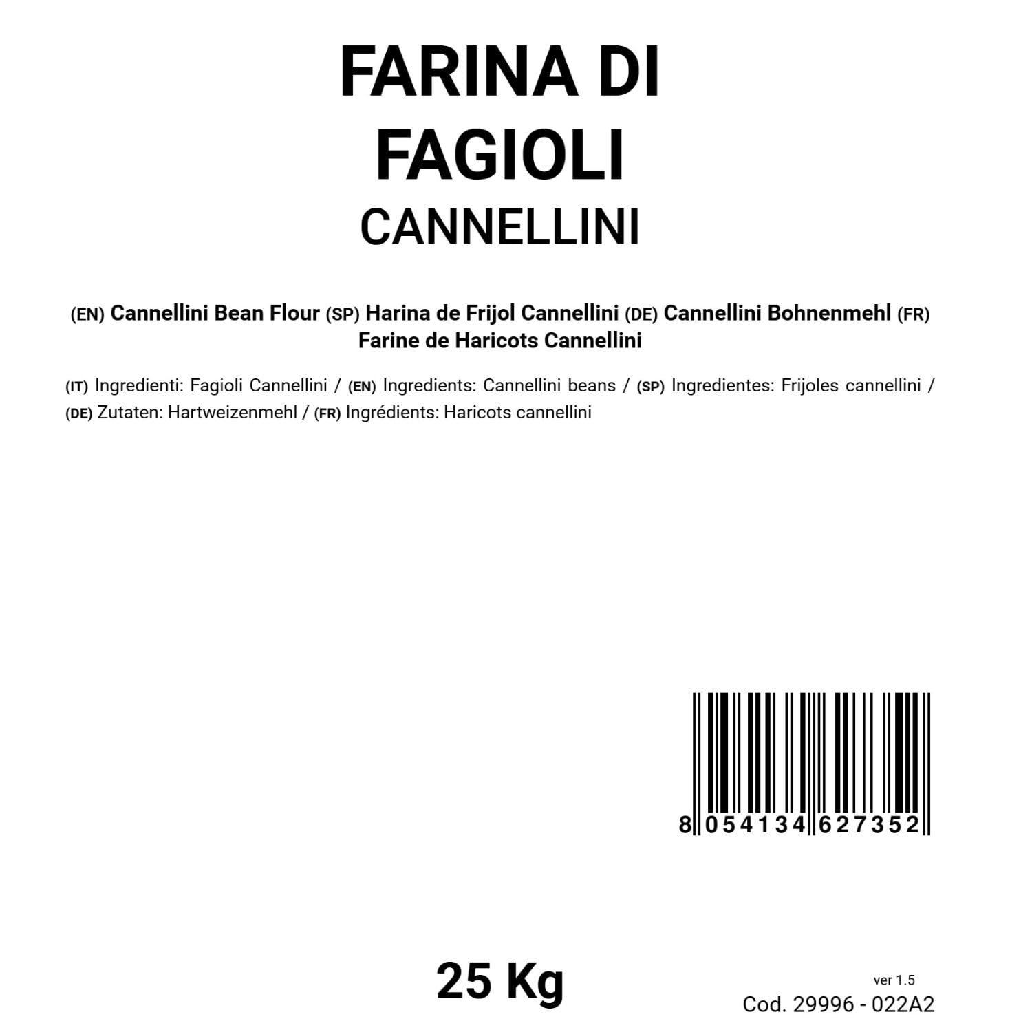 Bongiovanni Bontà Naturali Farina di Fagioli Cannellini 25Kg