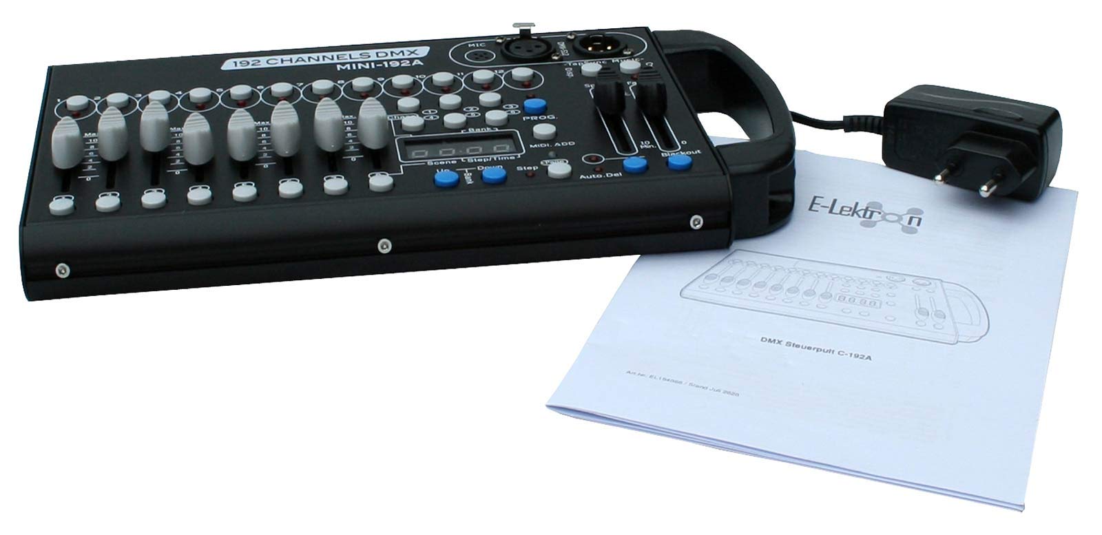 E-Lektron C-192A DMX Controller 192-Kanal Lichteffekt Steuerpult Lichtsteuerung