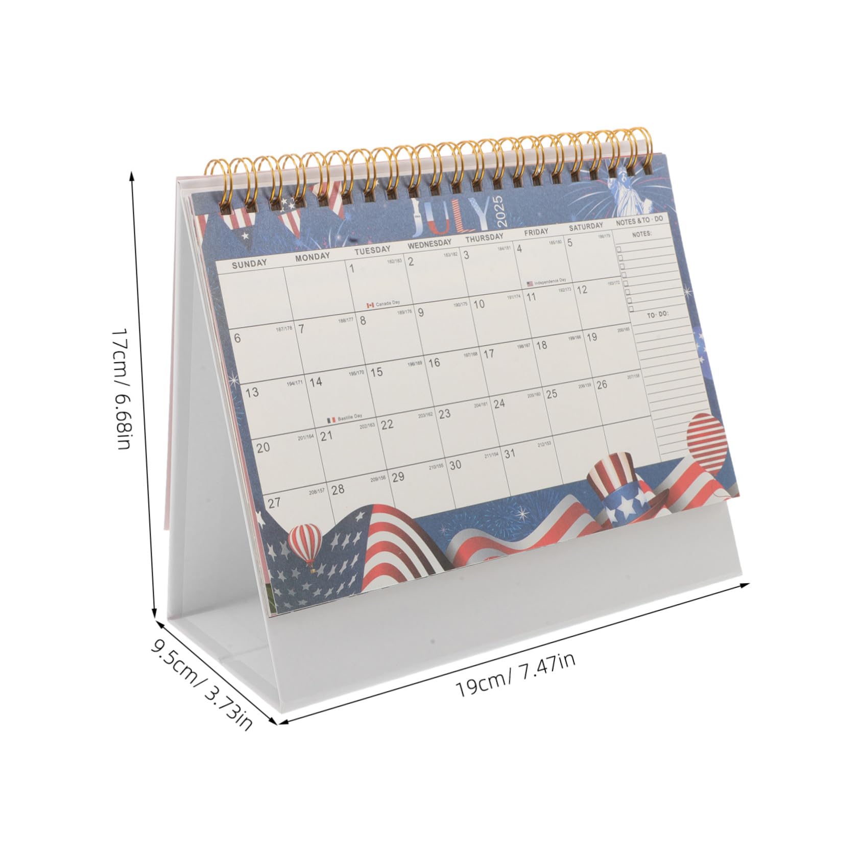 GALPADA Calendario da Scrivania Piccolo con Supporto Planner Mensile Carta Spessa Stile Minimalista per Casa o Ufficio