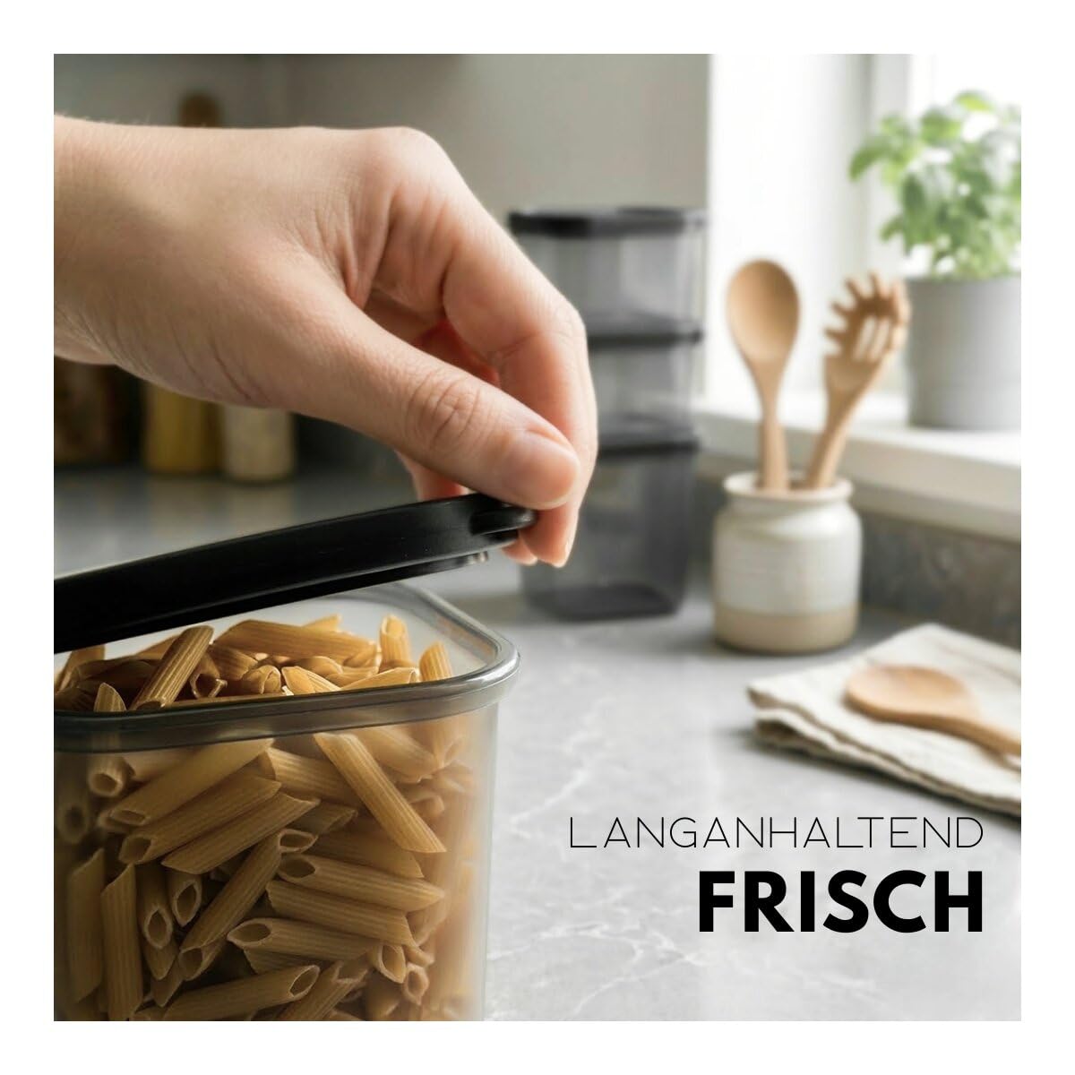 COFI 1453 18er Set Vorratsdosen mit Deckel, luftdicht - Küchen Organizer Aufbewahrungsboxen BPA frei - stapelbare Frischhaltedosen für Lebensmittel und Meal Prep