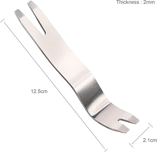 Miniatura 2 de FOSHIO Herramienta de extracción de molduras de metal, herramienta de palanca de extracción automática de sujetadores, fácil extracción del panel de
