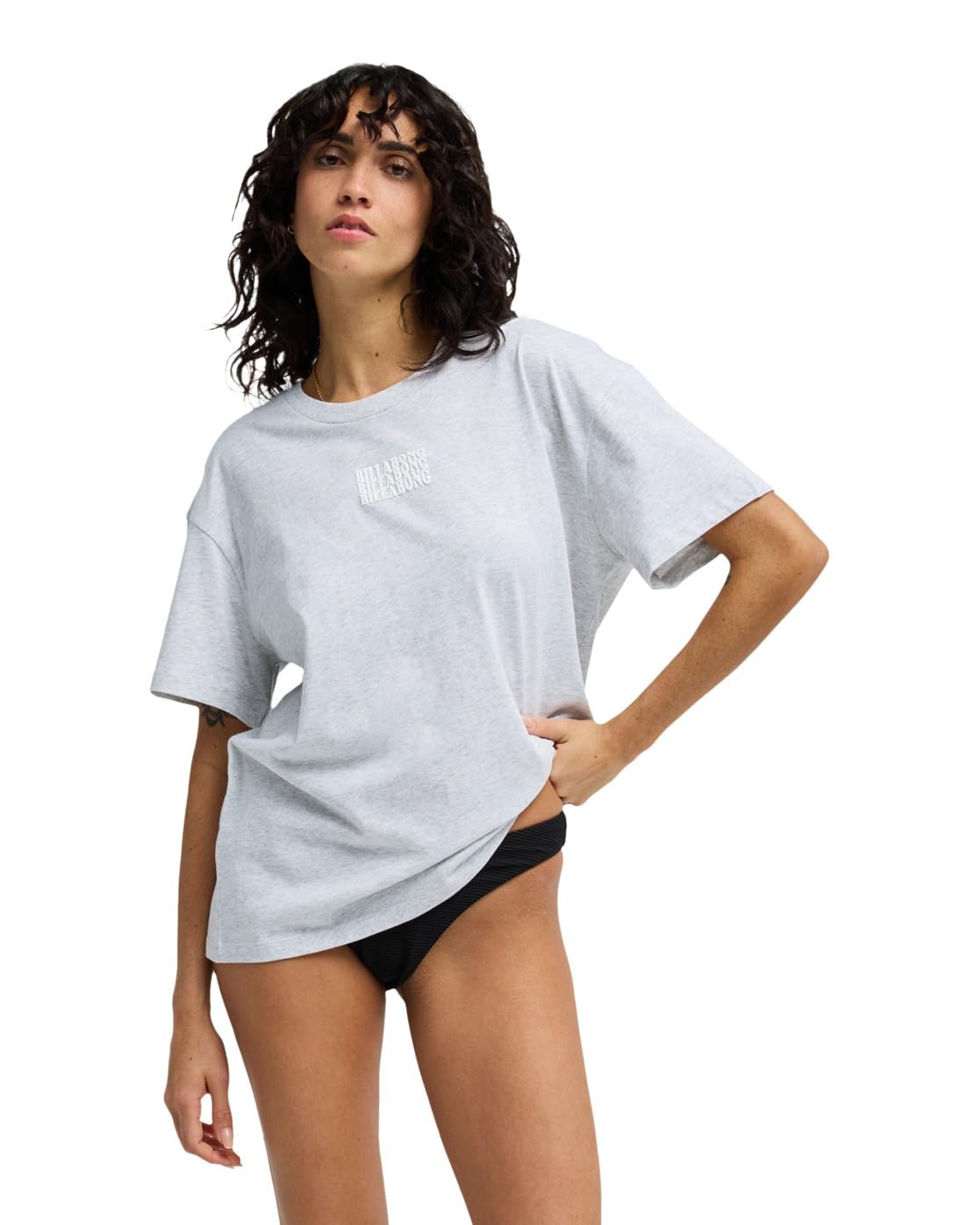 BILLABONG in The Beyond - Short Sleeve T-Shirt - Women - Grey