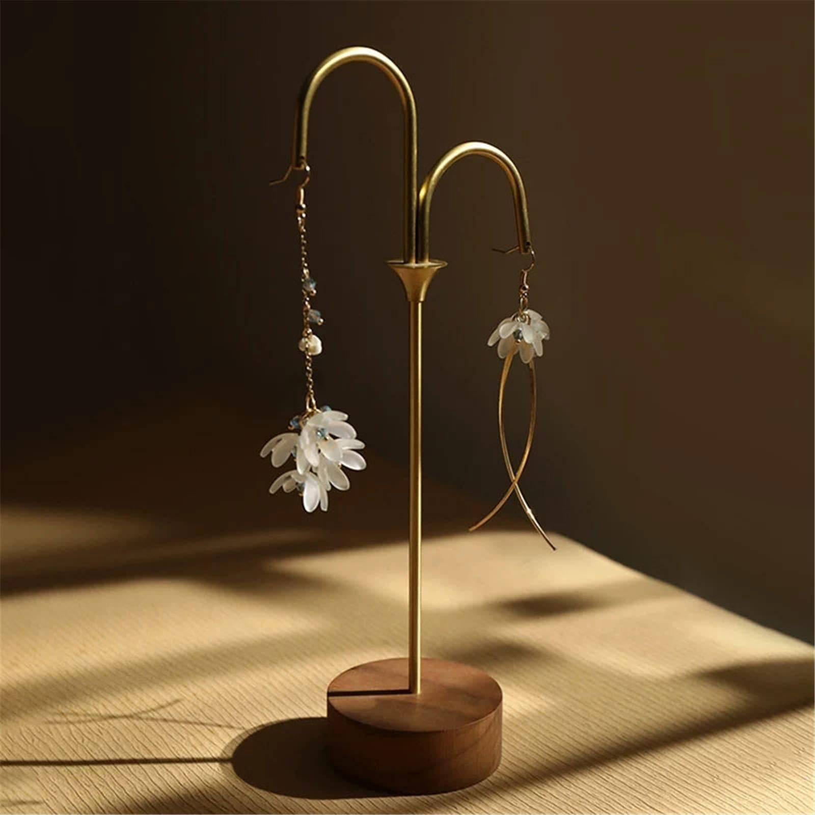 Présentoir à bijoux Ensemble de présentoirs à bijoux 3 pièces avec tapis en tissu dentelle
