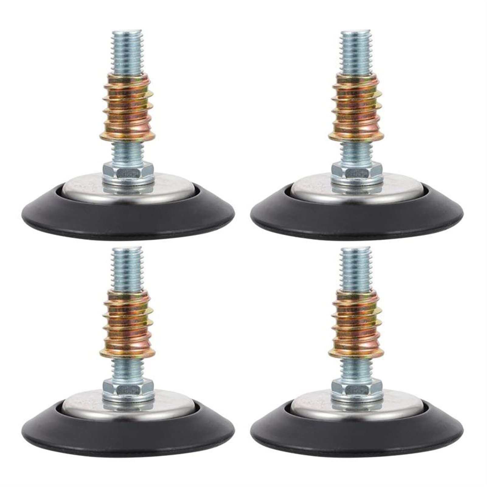 Yihanwuu Levelling Feet, Leveling Feet, 4 Pack Stainless Steel Screw Leveling Feet, Adjustableniture Legs, Officeniture Workbench Leveler