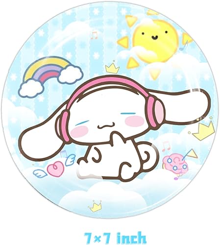 Miniatura 2 de Paquete de 40 suministros de fiesta de Cinnamorolls 20 platos, 20 servilletas para decoración de fiesta de cumpleaños de Cinnamorolls