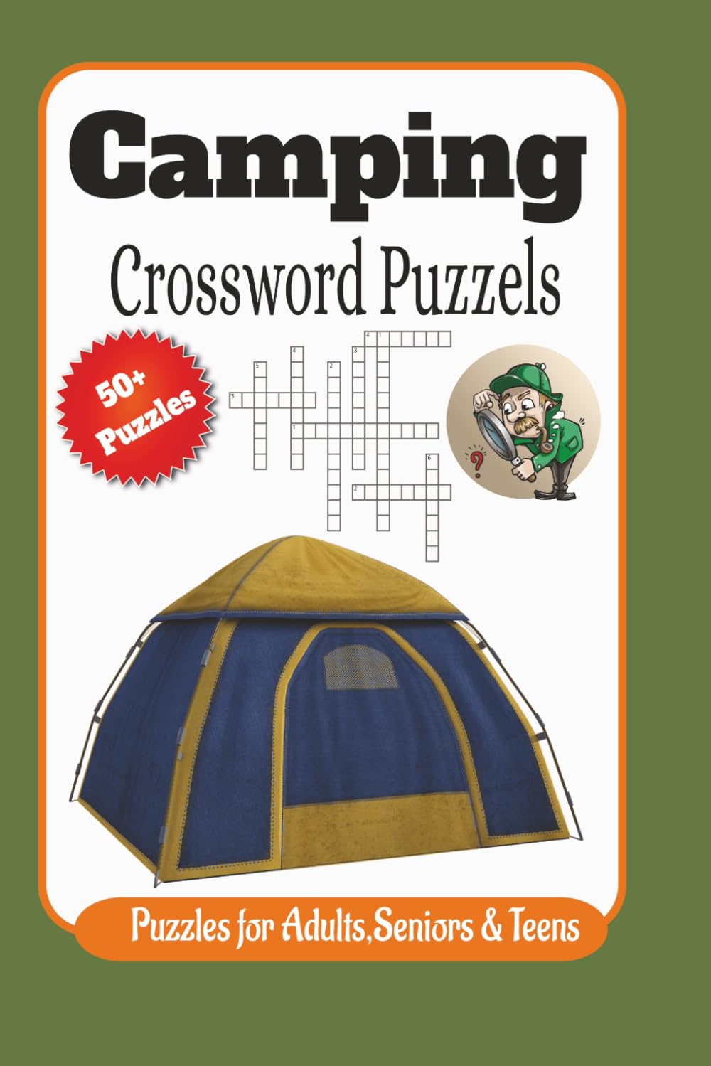 Camping Word Search: 50+ Puzzles {6x9 inches, 110 pages} for Adults and Seniors – Featuring Camp Life, Wildlife, Hiking, Campfire ... Gift for Outdoor Lovers and Relaxing Downtime