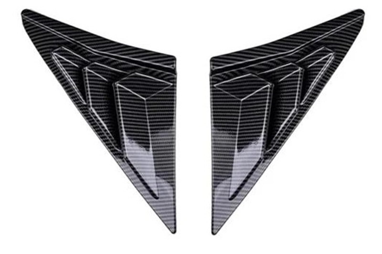 HGPVPKZAZD Car Rear Window Spoiler Tail Wing For Civic For Type R Hatchback 2020 2021 Rear Quarter Panel Window Side Louvers Vent Decal Cover Rear Window Side Splitter Wing(Carbon Look)