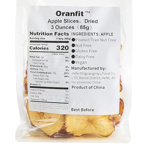 Miniatura 2 de Oranfit Rebanadas de manzana secas, rebanadas de manzana seca natural, decoración de tartas, decoración de cócteles, mesa de decoración de cóctel,