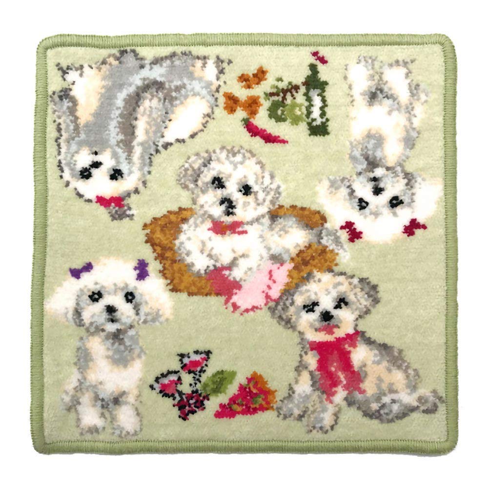 雪うさぎ　ハンカチ　マルチーズちゃん柄 16枚 Amazon.co.jp: (アーンジョー)Enjeau ｢総柄 マルチーズ｣ EjPetit