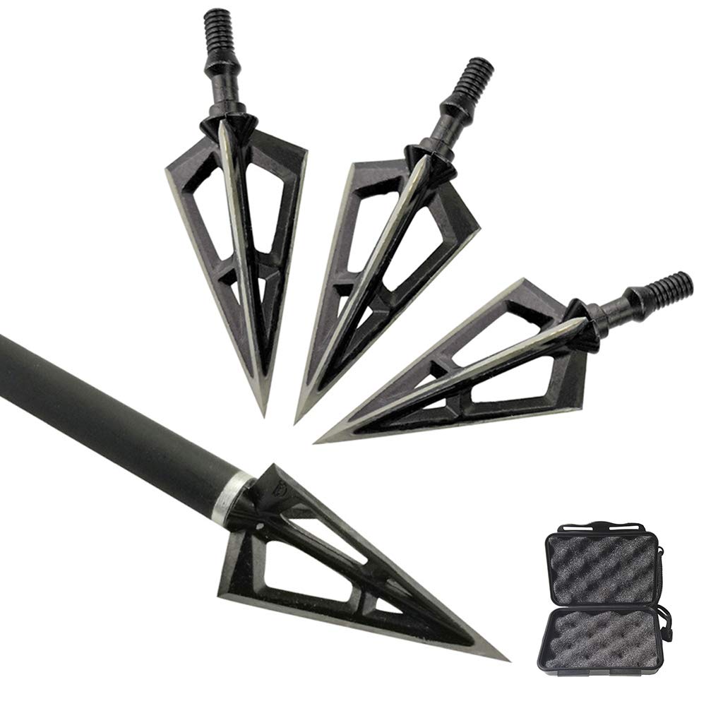 6pcs Punte da Caccia tiro con L'Arco 100Grain Punte di Freccia Punti frecce per Arco ricurvo Composto Freccia da Caccia